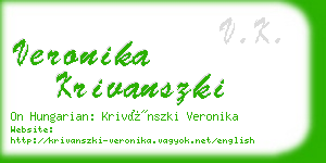 veronika krivanszki business card